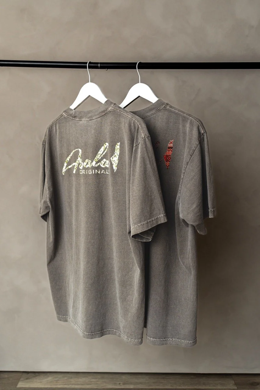 Palestine Oversized Lunar Grey | UBT x Al-Asala Dabke Olive